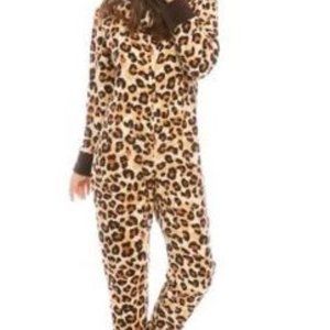 PJ Couture Womens Onesie Leopard Print Size Med.